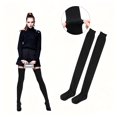 thumbnail image 2 of DOVACKA Women's Extra Long Thigh High Cotton Socks, Over Knee Boot Stockings, Warm Stretchy Comfort Fit, 2 of 6