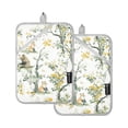 thumbnail image 7 of Yayeee Pot Holders Kitchen Heat Resistant with Pockets 7"x9.8" Cotton Oven Cooking Hot Pads, Watercolor Forest Animals, 7 of 7