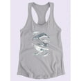 thumbnail image 3 of Cetacea I. Racerback Tank Women -June Erica Vess Designs, Female Small, 3 of 4