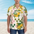 thumbnail image 2 of Kll Men'S Hawaiian Shirt Short Sleeve Button Down Beach Shirts-Fruit, 2 of 7