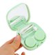 thumbnail image 4 of Ofertas Únicas 1 Juego de Estuche para Lentes de Contacto Estuche de Almacenamiento de Lentes Cuadrado Simple Verde, 4 of 5