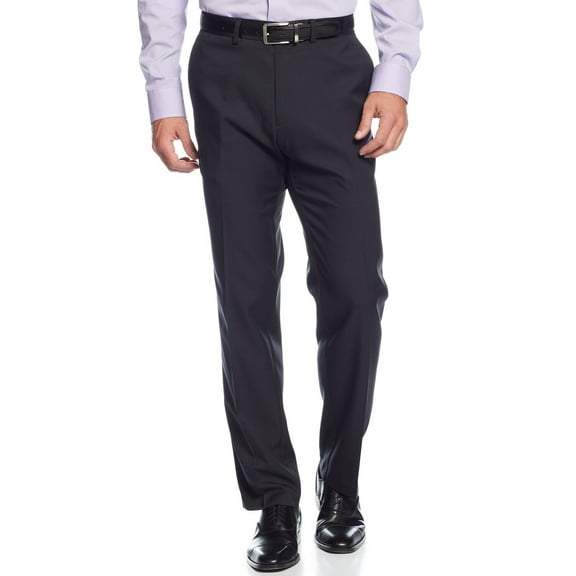 Men's Techni-Cole Suit Separate Slim-Fit Pants Color: Black Size: 33x32