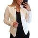 thumbnail image 1 of YAR Talla Grande Color Sólido Sin Botón Blazer Mujer Manga Larga Traje Delgado Chamarra Abrigopangjing, 1 of 4