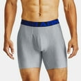thumbnail image 2 of Under Armour Men's Boxer Brief 2 Pack UA Tech 6" Boxerjock Underwear 1363619, Blue, 2XL, 2 of 4
