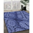 thumbnail image 3 of Ahgly Company Machine Washable Indoor Rectangle Transitional Sky Blue Area Rugs, 2' x 5', 3 of 7