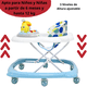 thumbnail image 3 of Andadera para Bebé Juguetes Pollito Musical Altura Ajustable Ruedas de Goma Apta desde 6 meses y hasta 12 kg - Azul, 3 of 6