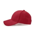 thumbnail image 5 of Suede Baseball Cap, Unisex Faux Suede Leather Classic Adjustable Plain Hat Baseball Cap Red, 5 of 6