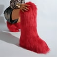 thumbnail image 3 of Women's Winter Warm Fluffy Faux Fur Knee High Snow Boots -Fashionable & Cozy Non-Slip Sole Long Boots, 3 of 5