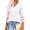 White, variant on 3/4 Sleeve Womens Plus Size Tops V Neck Trendy Tunic Fall Blouses Curved Hem Casual Shirts