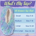 thumbnail image 3 of BambooMN Women's Tie Dye Fuzzy Non-Slip Slippers - Caribbean Waves - Large - 3 Pairs, 3 of 4