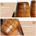 thumbnail image 3 of Raindrops Wooden Cup Beer Barrel Modeling Cup Multipurpose Cup Drinking Cup 175ml, 3 of 7