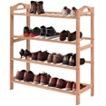 thumbnail image 1 of Costway 4 Tier Bamboo Shoe Rack Entryway Shoe Shelf Storage Organizer Furniture, 1 of 10