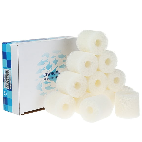 LTWHOME Foam Filter Fit for Eheim 2618080 Cartridges Aquaball 2208-2212/60-180, Biopower 160-240 and Eheim Prefilter 4004320 (Pack of 12)