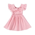 thumbnail image 1 of Vestido CM C&M WODRO rosa de algodón y lino para niños de 5 a 6 años, 1 of 7