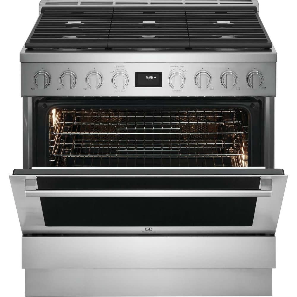 Electrolux Ecfd3668a 36" Wide 4.4 Cu. Ft. Free Standing Dual Fuel Range - Stainless Steel