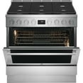thumbnail image 6 of Electrolux Ecfd3668a 36" Wide 4.4 Cu. Ft. Free Standing Dual Fuel Range - Stainless Steel, 6 of 7