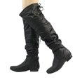 thumbnail image 5 of BURUDANI Women's Fashion Casual Over The Knee Pull On Slouchy Boots COLBY BLACK/PU Size 12, 5 of 6