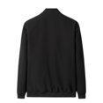 thumbnail image 5 of TAIAOJING Men's Fashion Casual Windbreaker Bomber Jacket Coat Male Casual Solid Side Seam Pocket Jacket Stand Collar Long Sleeve Zipper Button Fly Pocket Coat, 5 of 8