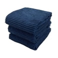 thumbnail image 5 of Serafina Home Royal Nautical Ocean Blue Kitchen Hand Dish Towels: Oversized 28" x 18", 100% Cotton Cloth Soft Cleaning Drying Absorbent Ribbed Design, Set of 3 Multipurpose for Everyday Use, 5 of 8