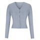 thumbnail image 4 of Suéter de cuello en V para mujer, suéter holgado de color liso con cuello en V, suéter, abrigo, suéter para mujer, 4 of 6