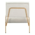 thumbnail image 7 of SAFAVIEH Romilly Modern Glam Velvet Accent Chair, Grey, 7 of 7