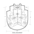 thumbnail image 2 of Six-Pocket Two-Tier Revolving Trifold Brochure Holder, 2 of 2