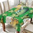 thumbnail image 4 of St Patrick's Clover Coin Pot Tablecloth Rectangle Colorful Table Cloth Large Square Table Cover for Dining Kitchen Party 54"x72" Decor Gift, 4 of 7