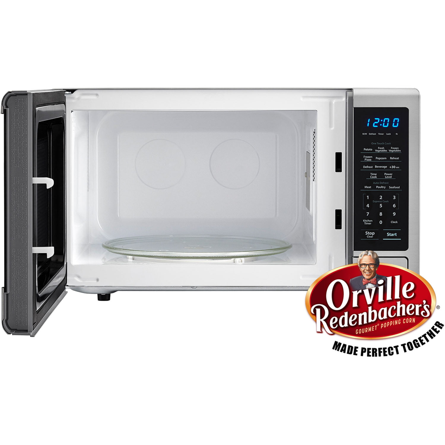 1000W Countertop Microwave Oven with Orville Redenbachers Popcorn Preset Ft Carousel 1.4 Cu
