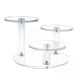 thumbnail image 1 of 2 Soportes Elevadores De Exhibición De Productos Acrílicos Redondos De 3 Niveles Para Joyería, Pendientes, Rocas Transparentes, 1 of 8