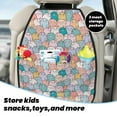 thumbnail image 5 of Kdxio Colorful Cute Pig Print 2 Pack Car Kick Mat Seat Cover Back Protector Mat with Pockets for Organizer Backseat Protector and Storage Anti Kick Pad for Vehicles, 5 of 9