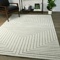 thumbnail image 4 of Balta Carmody Modern Geometric Art Deco Area Rug White 7'10" x 10' 8' x 10', 8' Runner Silver, Black, Grey, 4 of 5