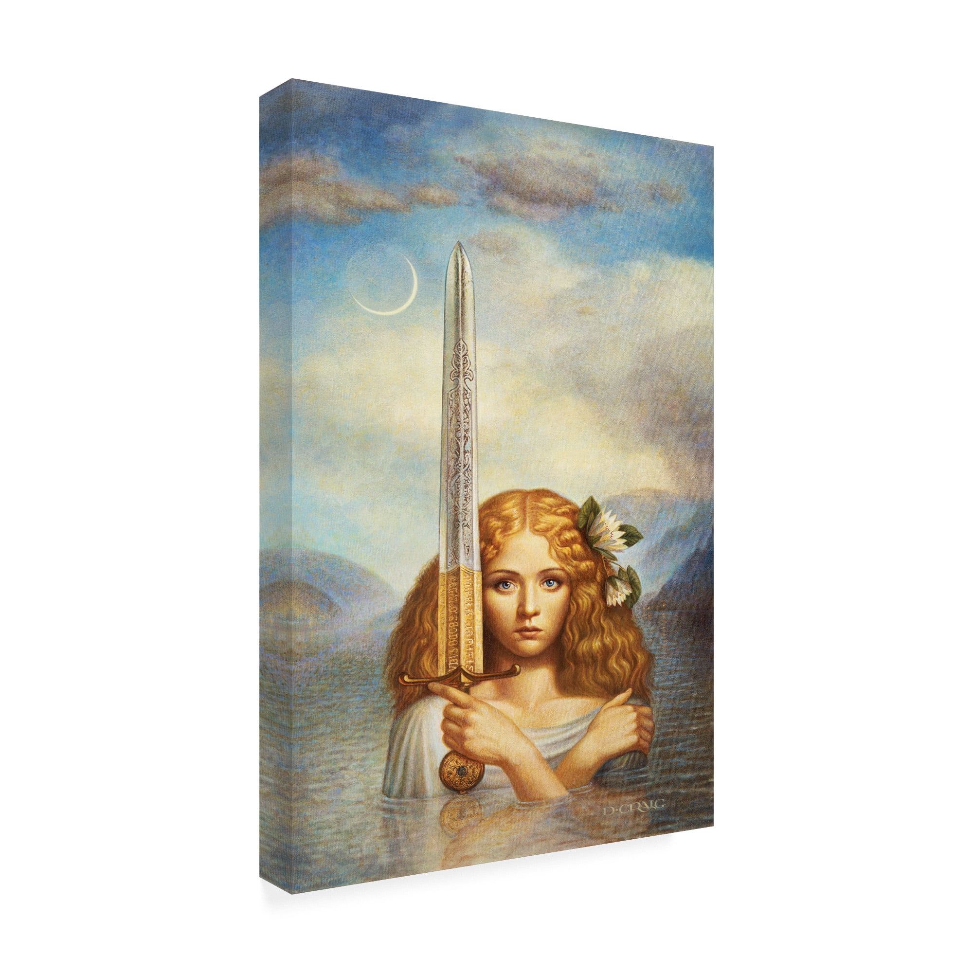 Trademark Fine Art 'Lady Of The Lake Emerging' Canvas Art by Dan Craig