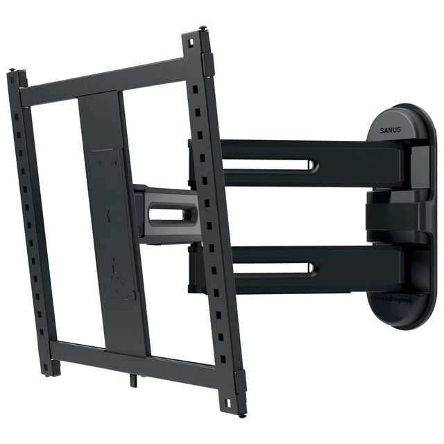 SANUS Elite Advanced Full Motion 4D + Shift Support Mural pour Téléviseurs de 32 Pouces–65 Pouces, Pivotant, Inclinable, Extensible, Noir (BMF522-B3)