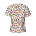thumbnail image 6 of Vsdgher Tulips Flowers Print Men's Dry Fit Mesh Athletic Shirts Moisture Wicking Tennis T-Shirt Tops, 6 of 9