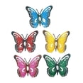 thumbnail image 2 of Mariposa de metal decorativa para pared, objeto de colección de metal para porche, cerca o patio. 5 piezas, 2 of 9