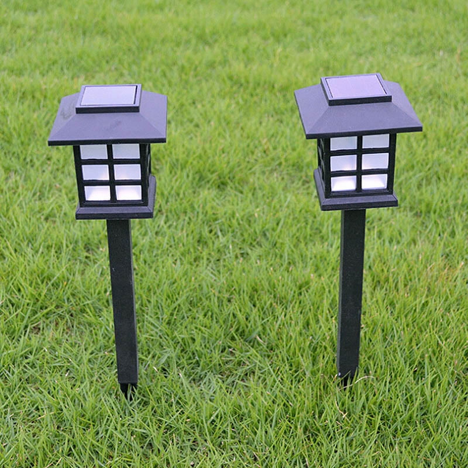 2 Pcs Solar Pathway Lights Outdoor LED Solar Powered Garden Lights for Lawn Patio Yard;2 Pcs Solar Pathway Lights Outdoor LED Solar Powered Garden Lights - image 5 of 9