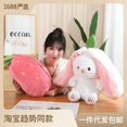 thumbnail image 2 of 跨境现货草莓兔变身小兔子玩偶公仔胡萝卜兔兔毛绒玩具娃娃抱枕as the picture真空压缩独立压缩 Deng Xun unisex, 2 of 2