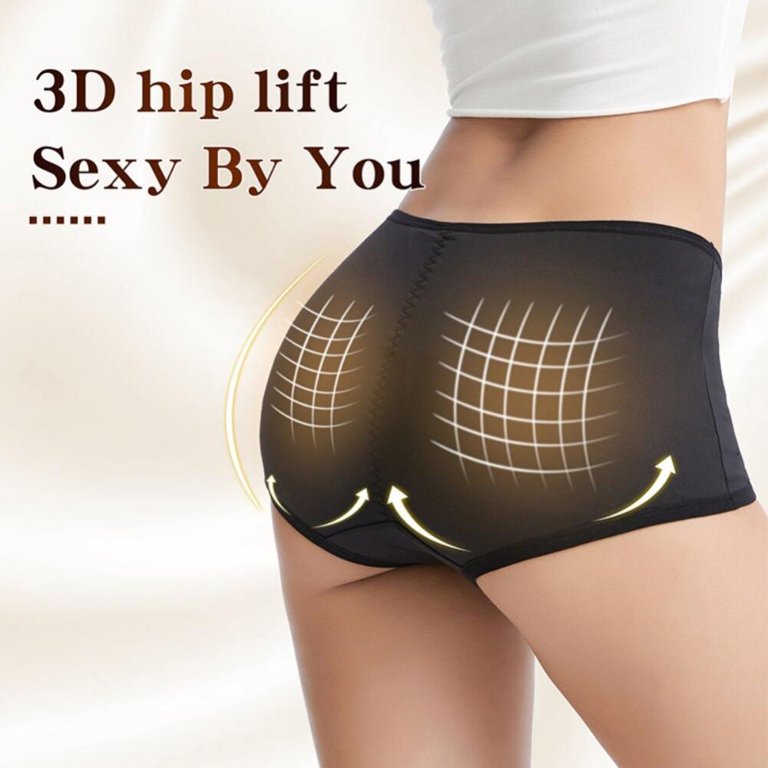 2PS Underwear Women Panties Briefs Hip And Butt Pads Bum Butt Hip Up  Enhancer