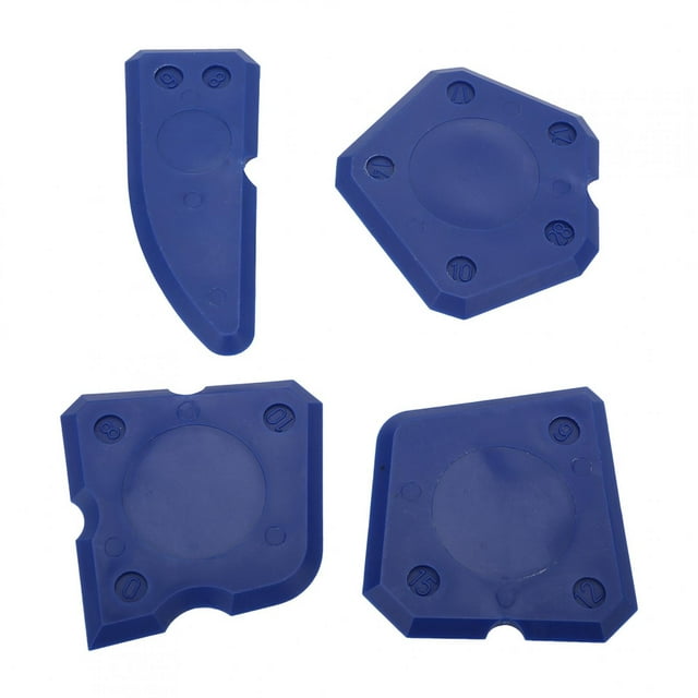 Herramientas De Calafateo Rasador De Cemento De Vidrio De Silicona Con 4 Piezas Para El Sellador De La Lechada De La Lechada Sellado
