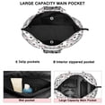 thumbnail image 3 of White Cow Black Spot Couple Pattern Travel Tote Bags for Women Carry On,Large Weekender Bags for Women Travel,Multi Functional Duffle Bag for Work,Shopping,Sports, 3 of 5