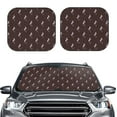 thumbnail image 2 of Balery 2 Piece Leopard Print Car Windshield Sun Shade|Foldable Front Windshield Shade for Car Front Window for Most Sedans SUV Truck-, 2 of 7