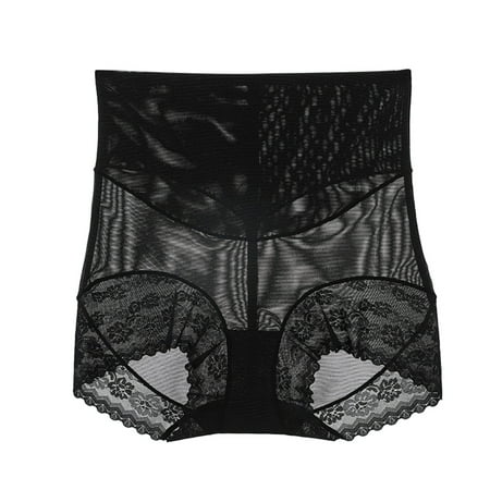 

eczipvz Lingerie for Women Underwear High Waist Briefs Cotton Bottom Fork Honeycomb Carry Belly In Black