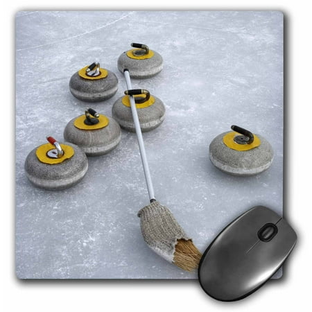 South Fork Dam - 3dRose Curling Stones, Idaburn Dam, South Island, New Zealand-AU02 DWA4682 - David Wall, Mouse Pad, 8 by 8 inches