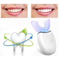 thumbnail image 2 of Cepillo de dientes eléctrico en forma de U para adultos, cepillo de dientes eléctrico inteligente y automático de 360 ​​grados, limpieza multimodo, recargable por Usb ER, 2 of 5