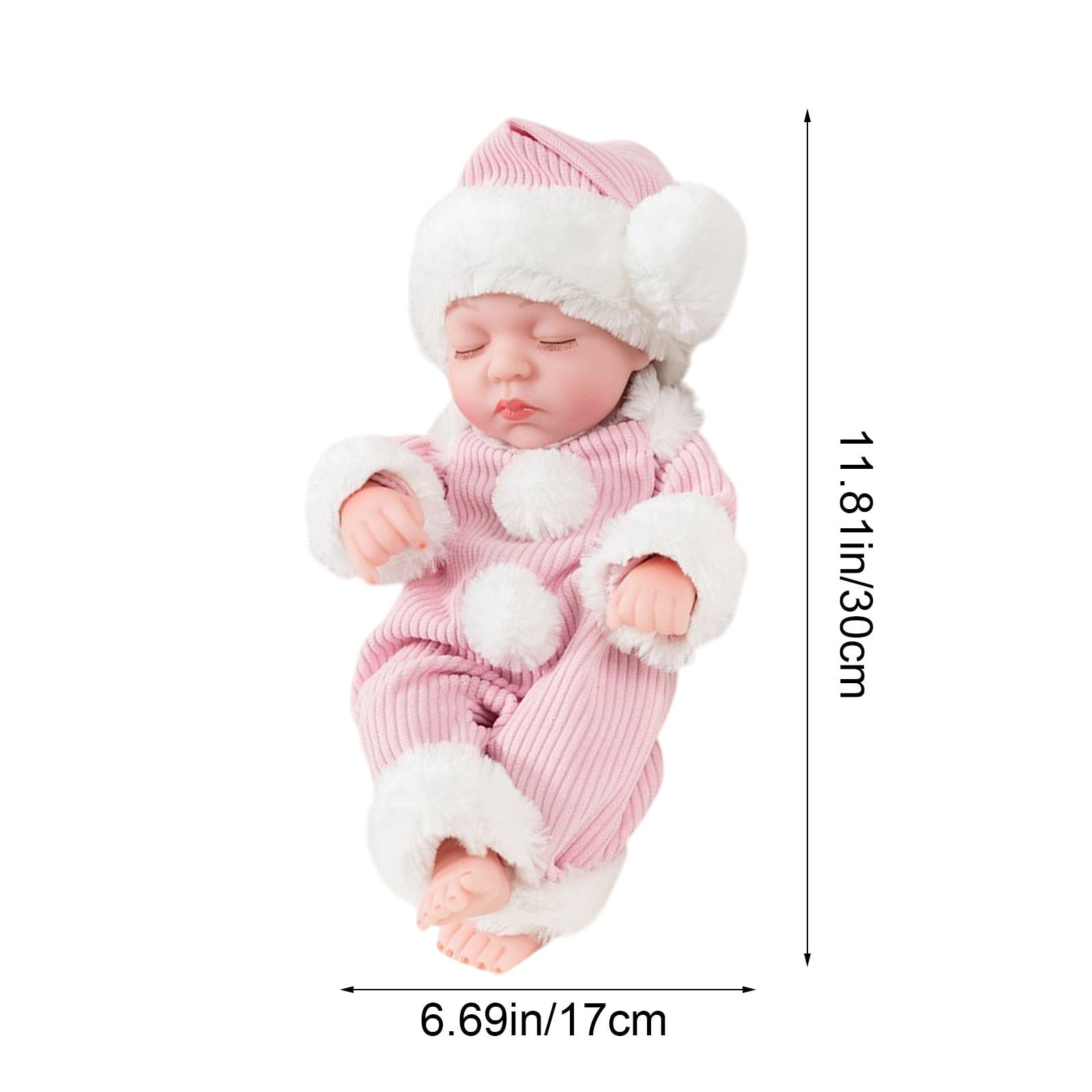 SPOORYYO Reborn Vinyl Companion Doll Soothing Plush Playmate for Home Decor and Emotional Comfort Brings Joy and Lasting Friendship