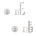 thumbnail image 4 of LeCalla 14K Rose-Gold Plated 925 Sterling Silver Filigree Round Hoop Earring Jewelry Star-Cut Hoop Earrings for Women Teen 20MM, 4 of 7
