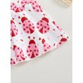 thumbnail image 6 of aturustex Toddler Girls 3PCS Valentine's Day Outfits 0-18M Infant Baby Long Sleeve Bodysuits O Neck Rompers Letter Print Jumpsuits Ladybug/Bow Print Pn Loose Casual Cute Daily Spring Clothes, 6 of 6