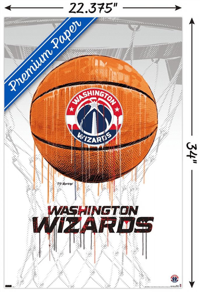 NBA Washington Wizards - Drip Basketball 21 Wall Poster, 22.375" x 34"