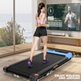 thumbnail image 2 of Walking Pad treadmill with Shock-absorbing Rubber,2 in 1 Under Desk Treadmill with Remote Control,300lbs Portable Treadmill with 3 Custom Modes for Home/Office, 2 of 7