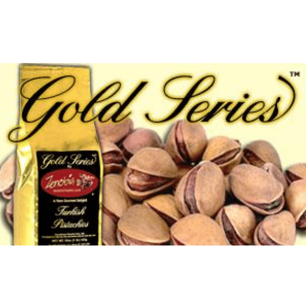 Zenobia Turkish Pistachios Gold Series 1 lb. Bags (2 Pack) Imported from Turkey